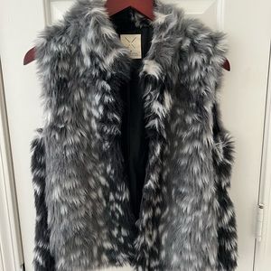 Anthropologie winter fur vest